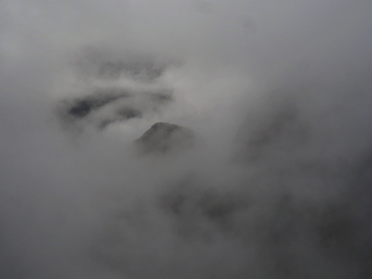 Machu Picchu, Covered in clouds