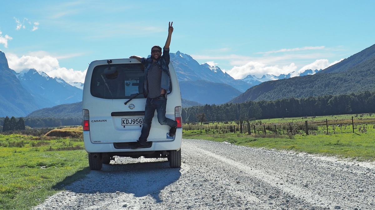 My self built camper van "Optimus" which helped me to explore New Zealand