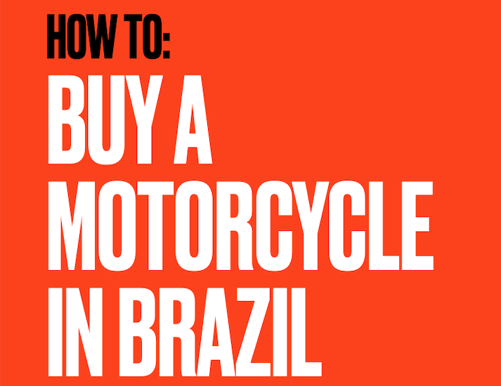 Hot to buy a motorcycle in Brazil